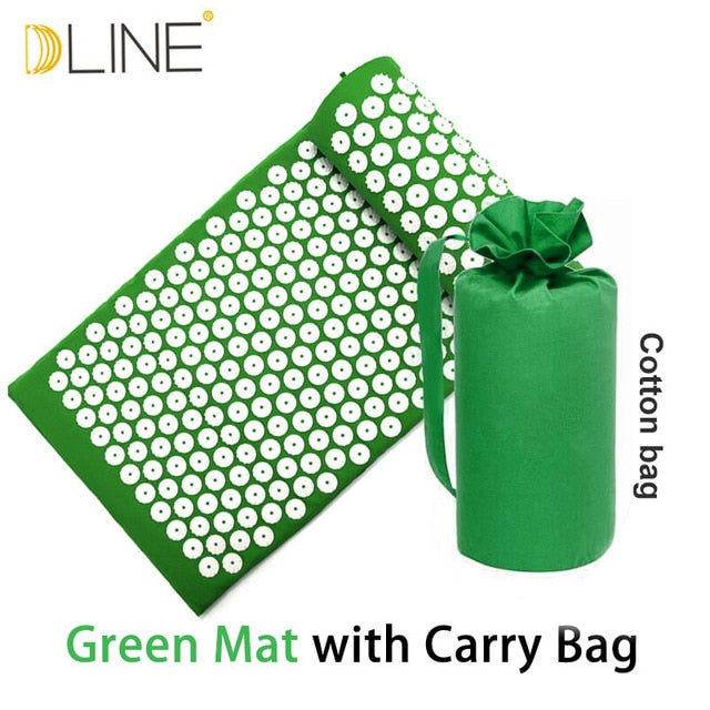 Massage Mat Acupressure Mat 67cm*42cm Yoga Lotus Spike Acupuncture Mat Relieve Back Body Pain Spike Acupuncture Yoga Mat