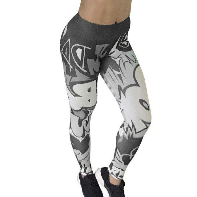 High Waist Women Yoga Pants Push Up Breathable Fitness Sports Leggings Running Tights Sportswear Slim Gym Clothing Female Gray