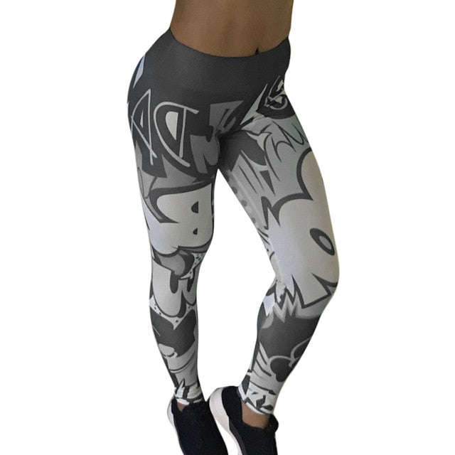 High Waist Women Yoga Pants Push Up Breathable Fitness Sports Leggings Running Tights Sportswear Slim Gym Clothing Female Gray