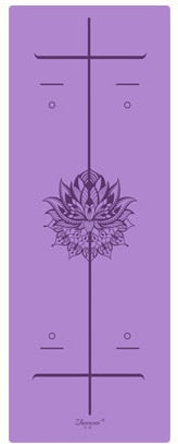 Position Line More Longer  Natural Rubber Non-Slip Tapete Yoga Suede Fabric Lose Weight Exercise Mat Fitness Yoga Mat