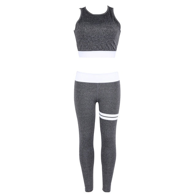 Women Yoga Set Mesh Splice Running Set port Bra Leggings Sports Suit Vintage Sports Clothing Gym Tracksuit Yoga Jumpsuit Workout