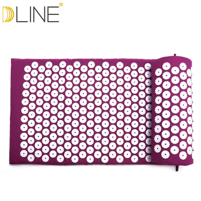 Massage Mat Acupressure Mat 67cm*42cm Yoga Lotus Spike Acupuncture Mat Relieve Back Body Pain Spike Acupuncture Yoga Mat