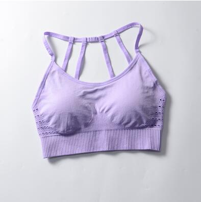 2PCS Yoga Set Strappy Bra Seamless Leggings Women Gym Fitness Clothing High Waist Yoga Leggings Set Running Sportswear Tracksuit