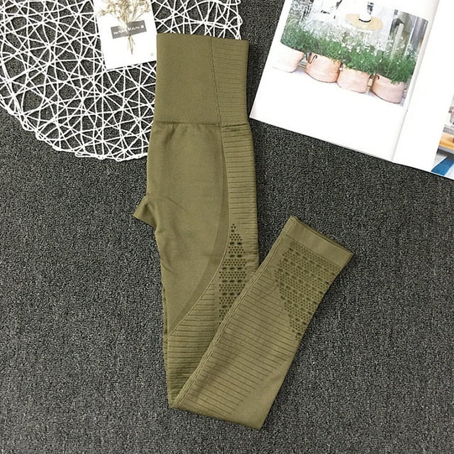 2PCS Yoga Set Strappy Bra Seamless Leggings Women Gym Fitness Clothing High Waist Yoga Leggings Set Running Sportswear Tracksuit