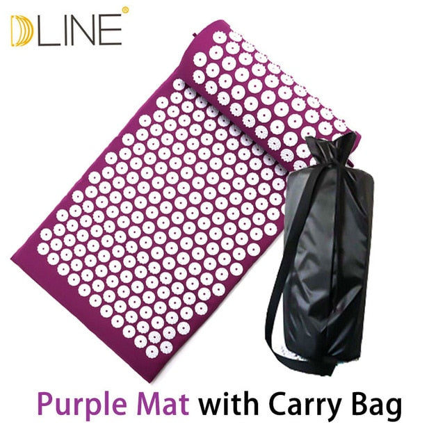 Massage Mat Acupressure Mat 67cm*42cm Yoga Lotus Spike Acupuncture Mat Relieve Back Body Pain Spike Acupuncture Yoga Mat