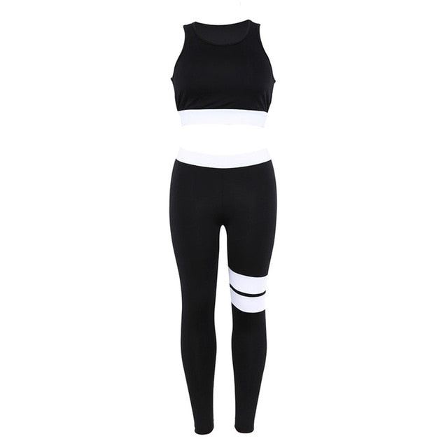 Jumpsuit Yoga Sets Women Gym Clothes Sports Wear Suit Set Fitness Clothing Outfits for Woman Fit Dry Sports Bra&Leggings,ZF105